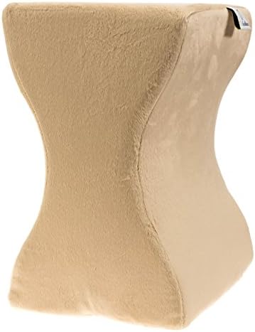 Memory Foam Knee Pillow w/ Extra Cover by Med Sound Products. Leg Pillow Reduces Lower Back Pain. Get Rid Of Your Back Pain &amp; Start Sleeping Soundly! ...