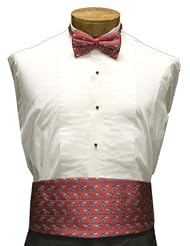 Kansas Cummerbund & Bow Tie Set - University of Kansas Red Cummerbund Set by 