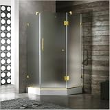 40 x 40 Frameless Neo-Angle Shower Enclosure with Base Finish: Chrome, Glass Type: Clear