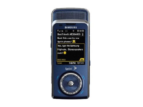 New Samsung Highnote M630 Blue Sprint CDMA cell phone