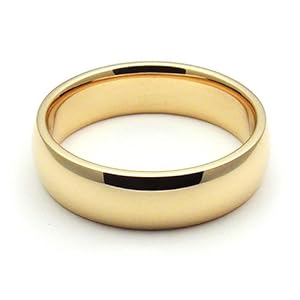 18K Yellow Gold Men's & Women's Wedding Bands 5mm comfort-fit light