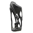 Giraffe with Baby Figurine - Ebony (10")