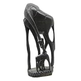 Giraffe with Baby Figurine - Ebony (10)