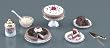 Reutter Porcelain Miniature Dessert Set