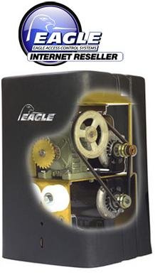 Eagle 2000-APT 1HP 45' & 2000 lbs Gate Capacity Fail-Secure Slide Gate Opener (Crank To Open) FREE 2 Remotes, Receiver and EG360 Monitored Photo Eye Included