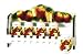 APPLE 3-D Wood Spice Rack & 5 Jars Set *NEW!*