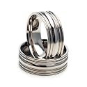 New 8mm Titanium Ring w/ Comfort Fit Band 100's of Sizes & Styles Available
