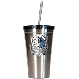 NBA Dallas Mavericks 16-Ounce Stainless Steel Insulated Tumbler with Straw