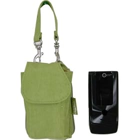 Leaf Green Baggallini Flip Phone Case ~ with pockets