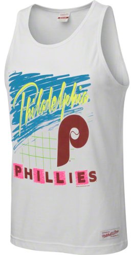 Philadelphia Phillies White Mitchell & Ness Neon Tank Top at Amazon.com
