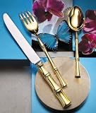 Bamboo 20 piece set D'Oro 24kt Gold Plated 5-Piece Place Setting
