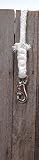 Braided Cotton Lead Flat Sewn with Bull Snap - 3/4 inch x10'