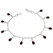 Sterling Silver Anklet Pair Foot Jewelry 19 Grams 10 inches (ganklt045)