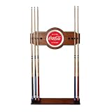 Trademark Global Coca Cola Vintage 2 Piece Wood and Mirror Wall Cue Rack