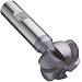 Niagara Cutter CVS130 Convex Radius Shank Type Cutter, High Speed Steel, TiCN Coated, Weldon Shank, 1-3/4" Cutter Diameter, 6 Flutes, 3/8" Radius