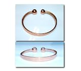from Fusions Brand New Magnetic Therapy Smooth Copper Torque Design Bangle 1M 3 sizes will fit from 14cm to 22 cm with free gift Model 1M