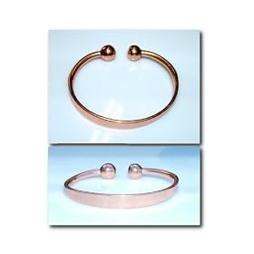 Brand New Magnetic Therapy Smooth Copper Torque Design Bangle 1M 3 sizes will fit from 14cm to 22 cm with free gift