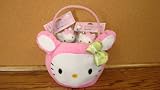 Plush Hello Kitty Easter Basket Ensemble