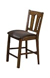 Acme Black Vertical Slate Barstool, 24", set of 2