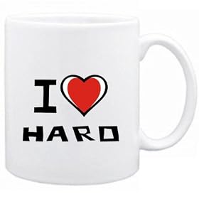 I love Haro Noms de Famille Tasse (Blanc, C�ramique, 325 ml)