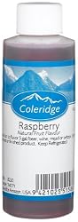 Coleridge Natural Fruit Flavor, Raspberry, 4-Ounce Bottles (Pack of 3)