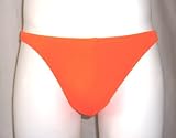 Mens Thong Swimwear/Underwear Nylon/Lycra Orange