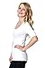 CordiU Apparel Burnout Slub Knit V-Neck 3/4 Sleeve Stretch T-Shirt Top Tee