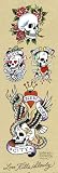 Empire 80523 Ed Hardy - Skulls - Tatoo T&uuml;r-Poster /  XXL Poster - 53 x 158 cm