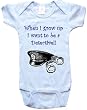 WHEN I GROW UP I WANT TO BE A DETECTIVE - BigBoyMusic Baby Designs - White, Blue or Pink Onesie / Baby T-shirt
