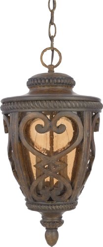 Quoizel FQ1910AW01 French Quarter 2-Light Outdoor Hanging Lantern, Antique Brown