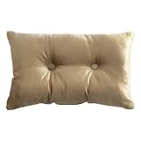 This Morning by Catherine Lansfield Luxury Button Designer Natural Boudoir Cushion 30cm x 50cm