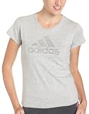 adidas Women's Feather Logo Short-Sleeve Top