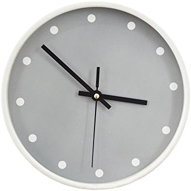 MISUE Silent Wall Clock Natural Wood 10-inches Wood Frame NO-Ticking Decorative Sweeping Vintage Wooden Clocks