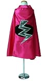 Lightening Bolt Superhero Cape - Hot Pink