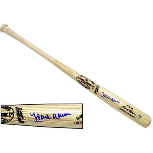 Hank Aaron Autographed/Hand Signed Game Model Bat