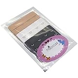 Women 4 Hook Adjust Polyester Spacing Bra Clip Extender Straps Multi 3 Color Set