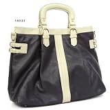 Violet Abbie Faux Leather Tote Bag Purse Handbag