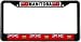 Manitoba Canada Flag Black License Plate Frame Metal Holder