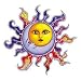 Dan Morris - Sun and Moon - Sticker / Decal