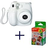 Search : Fujiilm Instax MINI 7s White Instant Film Camera with Cheki film 3pack (10picture X3)