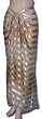 Full Size Pareo: Nude Sheer and Satin Stripes