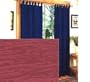 BLACKOUT Textured Thermal Insulated Tab Top Curtain PAIR 84'' x 63'' long - Wine