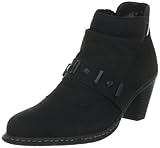 Rieker 76863-00, Damen Klassische Halbstiefel & Stiefeletten, Schwarz (schwarz/schwarz 00), EU 39