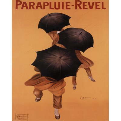 (16x20) Leonetto Cappiello Parapluie Revel Art Print Poster