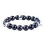 Fasteners Black Faux Pearl Bracelet Sterling Silver Pendants Charms