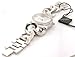 Akribos XXIV Women's AK558SS Quartz Multi-Function Crystal Accented Twist Chain Watch