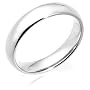 14k White Gold 5mm Comfort Fit Men's Wedding Band