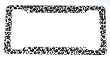 Cheetah License Plate Frame (Made Of Plastic)