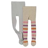 Infant Girls' Genuine Kids from OshKosh® 2pk Dot/Stripe Tights - Grey/Pink/Tan 12/24M