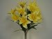 YELLOW Large Tiger Lily 9 Silk Flowers Bush Bouquet Artificial